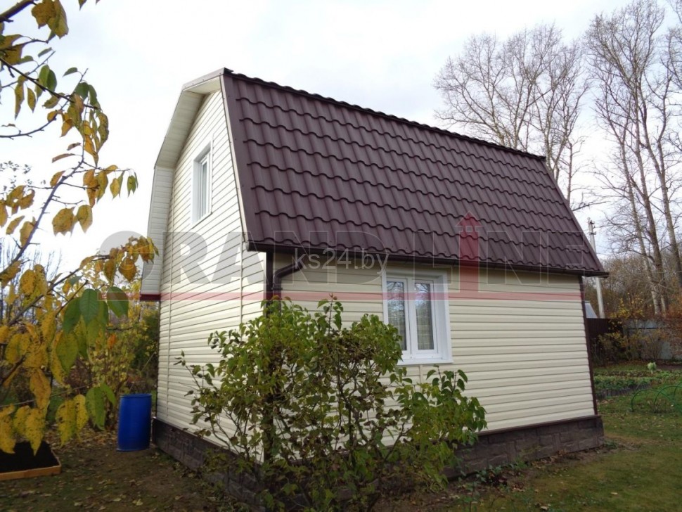 Металлочерепица Гранд лайн Grand Line Kredo Satin 0,5 мм GreenCoat Pural BT RR29 красный мат.  0.45