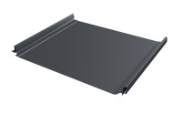 Кликфальц Pro Grand Line 0,45 Drap TwinColor с пленкой на замках RAL 7024 мокрый асфальт Кликфальц Pro