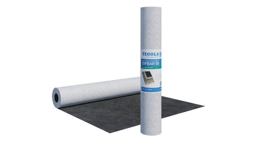 Пародиффузионная мембрана для защиты теплоизоляции ДИФБАР 95 TEGOLA