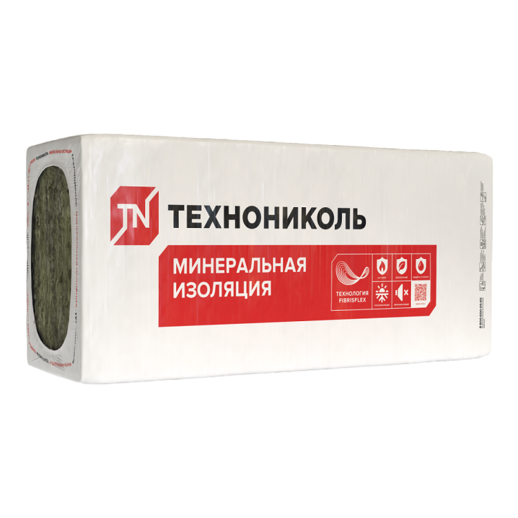 Плита минераловатная ТЕХНОНИКОЛЬ 31 PN ER Плавающий пол ПРОФ, 1250x600 20мм