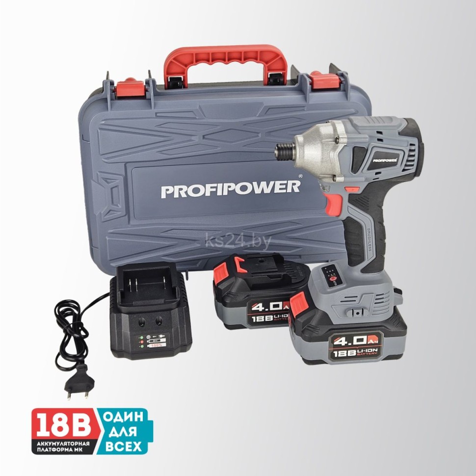 PROFIPOWER MKDTD-18V (E0082) аккумуляторный винтоверт беcщеточный импульсный