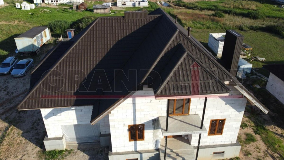 Металлочерепица Grand Line Kvinta plus (Гранд Лайн Квинта плюс) глянец 0.45