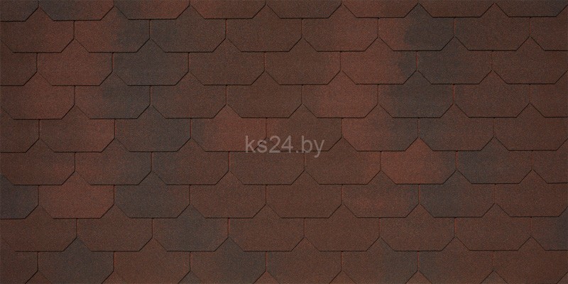 Гибкая черепица TEGOLA Premium Liberty, 3.05 м² Vite Rossa 415